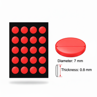 Patins de souris durables de 7 mm à surface lisse haute densité, suivi stable, silencieux, ajustement universel pour divers modèles de souris