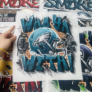 Adesivi Termotrasferibili di Alta Qualità per Sport NFL, Design Personalizzati DTF Pronti da Applicare con Ferro da Stiro su Abbigliamento - Product Image 5