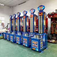 Machine de jeu d'arcade de boxe à pièces, accepteur de billets, construction métallique, garantie 1 an pour les enfants de 6 ans et plus, utilisation en intérieur