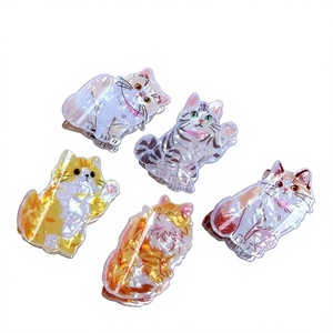 Nouvelles pinces à cheveux en PVC sur le thème du chat, design mignon de dessin animé Garfield et <span class=keywords><strong>persan</strong></span>, pinces requin pour chignon, accessoire pour cheveux pour femmes et filles - Product Image 1