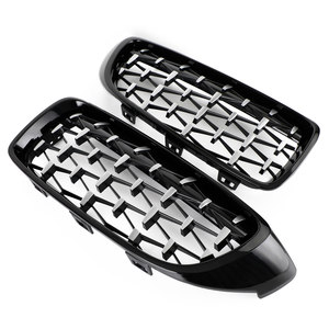 Grille supérieure avant en diamant chromé noir pour <span class=keywords><strong>BMW</strong></span> série 4 F32 F33 F36 F82 2014-2018 Grille avant de voiture - Product Image 5