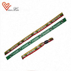 Pulseras Elásticas de Tela Jacquard con Cinta Impresa y Mensaje Tejido - Product Image 3