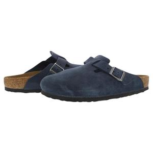 Zuecos Unisex Birkenstock Boston, Nuevos, Color Azul Marino, Gamuza, Calzado Cómodo Sin Cordones - Product Image 2