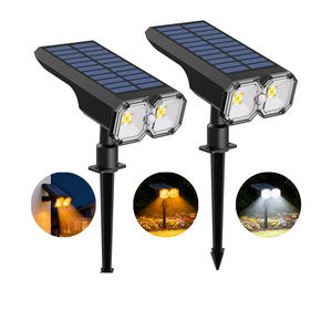 Уличный водонепроницаемый солнечный светодиодный светильник-датчик для дорожек, теплый белый, ночное освещение для газона и сада, на колышке, IP65, на солнечной батарее - Product Image 3