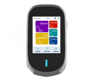 Multifunctional 7 in 1 Health <strong>Monitor</strong> for Glucose Lactate Ketone <strong>Uric</strong> <strong>Acid</strong> Cholesterol and Hemoglobin Tracking - Product Image 1