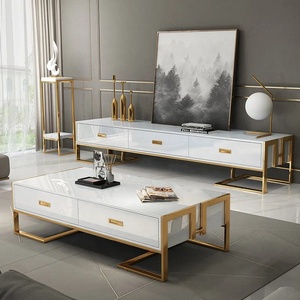 Meuble TV moderne, Console multimédia, meuble de salon, Table basse avec meuble TV