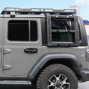 Porte-bagages 4x4 pour Jeep Wrangler JK 07-17, plateau à bagages en acier avec éclairage LED, porte-bagages de toit pour tente, échelle, porte-bagages de voyage - Product Image 1
