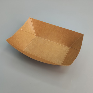 Bandeja <span class=keywords><strong>de</strong></span> barco <span class=keywords><strong>de</strong></span> papel Kraft impresa personalizada, <span class=keywords><strong>vajilla</strong></span> desechable ecológica <span class=keywords><strong>para</strong></span> fiestas <span class=keywords><strong>de</strong></span> picnic <span class=keywords><strong>para</strong></span> llevar - Product Image 3