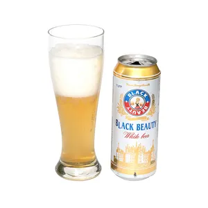 Cerveja lager personalizada 100% vol ~ 8% vol Álcool 500ml 330ml cerveja light extra forte lata de alumínio preta craft beer cerveja de trigo cozida