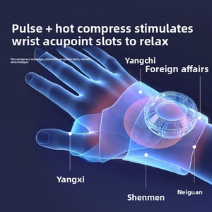 Masseur de main chauffant intelligent EMS à lumière rouge pour gaine tendineuse du poignet, avec électrostimulation TENS, pour la maison et le sport - Product Image 5