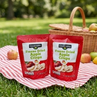 Gezonde Natuurlijke Clover Valley Gefreeze-droogde Appelchips 15g Pakje Fruit Smaak Instant Snack