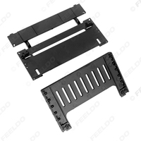 Adaptador de Fascia para Coche, Estéreo Android, Conversión de Doble DIN a DIN, Kit de Soporte Ultrafino para Salpicadero 2DIN a DIN