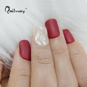 3D prensa Artificial <span class=keywords><strong>uñas</strong></span> decorativas brillo Fakenail 24 <span class=keywords><strong>uñas</strong></span> caja conjuntos medio Plaza personalizar, <span class=keywords><strong>uñas</strong></span> postizas, pulse en <span class=keywords><strong>uñas</strong></span>, - Product Image 4