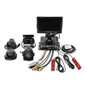 FL& OEM 4 Channel Bus AHD 4CH 1080 Dual SD Card 4G GPS Mobile DVR intelligentI HD muck truck management MDVR H.265 H.264 DVR