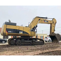 Excavatrice sur chenilles d'occasion 374D 70 tonnes, 90% neuve, haute qualité, moteur et pompe d'origine américains, garantie 1 an, 2021