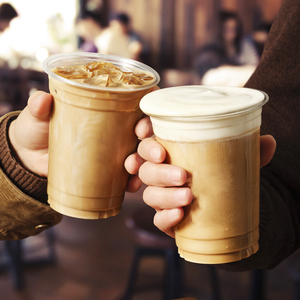 Bicchiere di plastica per animali domestici di 98mm di diametro-bevanda fredda personalizzabile/caffè ghiacciato/succo/tazza di tè al <span class=keywords><strong>latte</strong></span>-Multi-capacità trasparente - Product Image 4