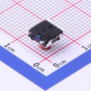 TS-1157-B-F Tactile Switch SMD Switch Single Pole Single Throw Round Button 1.6N Vertical Mount - Product Image 2