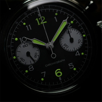 Montre chronographe automatique de luxe avec Logo personnalisé Unique
