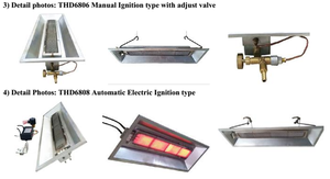 2025 khí đốt tự nhiên Patio Hồng Ngoại Ngoài Trời Rạng rỡ Máy sưởi thd6806 - Product Image 4