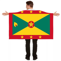 Cape patriotique personnalisée avec drapeau national des Bahamas, à porter sur le corps, avec les mains en plein air, pour le soutien lors des matchs et les défilés