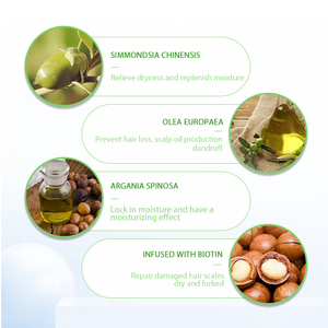 Champú nutritivo contra la pérdida de cabello de etiqueta privada, champú de queratina con aceite de suero para el crecimiento del cabello de biotina - Product Image 6