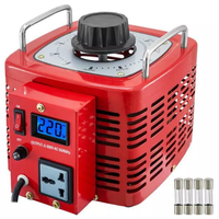 Transformateur à balais de charbon réglable monophasé 220V 110V American Standard 0-130V 0,5kva 1KVA Régulateur de tension AC