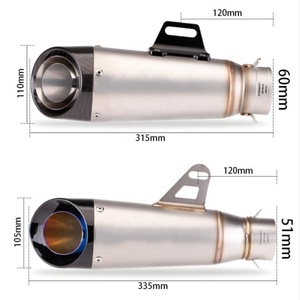 <span class=keywords><strong>Silencieux</strong></span> universel de haute qualité 36-51 mm pour moto, tuyau d'échappement modifié pour échappement universel - Product Image 5