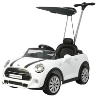 Auto de Empuje con Batería de 12V con Licencia Oficial de BMW MINI Convertible, Hecho de Plástico, Auto Eléctrico con Control Remoto para Niños de 3 a 6 Años