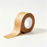 Ruban adhésif en papier kraft biodégradable 50m, inscriptible, déchirable à la main, écologique, non laminé, pour scellage de boîtes, vente en gros