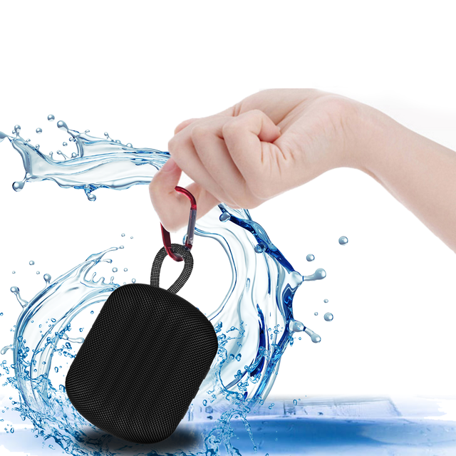OEM LOGO Speaker Outdoor Portable IPX7 Waterproof 10W Super Bass Bluetooth Speaker with Hooking