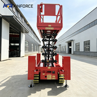 Plateforme élévatrice à ciseaux 380 kg 4 m 6 m 8 m 12 m, mini-plateforme élévatrice automotrice sur chenilles pour travaux en hauteur