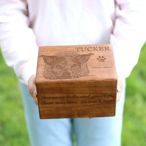 JUNJI Ahşap Özel Evcil Hayvan Urnesi - Product Image 6