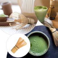 Fouet à matcha en bambou avec logo personnalisé, fouet à matcha traditionnel japonais pour la préparation de la poudre de matcha