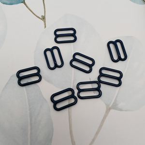 Accessoires de lingerie écologiques : Anneaux de soutien-gorge en alliage recouvert de nylon de 16 mm, transparents, pour ajustement de lingerie - Product Image 2