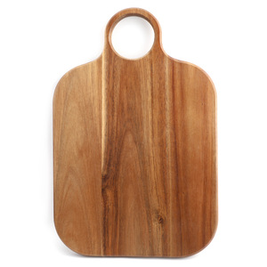 Tabla de cortar de madera de acacia de 1.5 cm de grosor con mango, forma rectangular, para cortar en la cocina, uso doméstico - Product Image 1