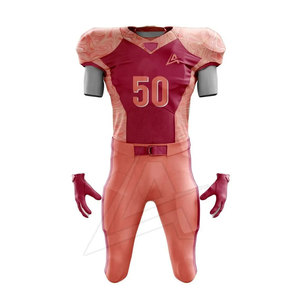 Uniforme de fútbol americano de poliéster Qui Dry de alta cantidad, ropa deportiva de Color sólido hecha a medida para Adts XL, camisetas de estilo impreso de tamaño - Product Image 1