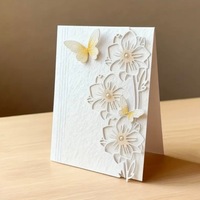 Matrice de découpe en acier inoxydable pour scrapbooking DIY, motif fleur et papillon ajourés, style moderne et simple, pour gravure métallique et artisanat