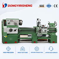 Mesin Bubut Konvensional Horizontal CA6150 Ringan 1500mm 380V Motor 11KW Presisi Tinggi Spindle BT40 Tiang Perkakas 4-Stasiun