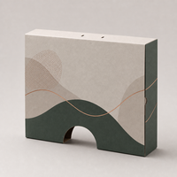 Boîte de transport en carton ondulé personnalisée avec fenêtres de présentation pour l'emballage de coussins et de textiles de maison