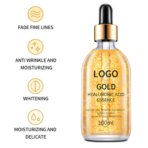 Sérum pour le visage anti-rides, hydratant, éclaircissant et blanchissant à l'acide hyaluronique et à la nicotinamide 24 carats, marque privée OEM chinoise - Product Image 2