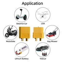 Connecteurs XT60 en plastique jaunes mâles et femelles, fiches d'alimentation pour batteries LiPo RC, vente en gros, DIY