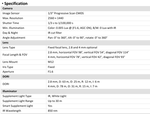 Hikvision Built-in Microphone DS-2CD1043G2-LIU 4 MP Smart Hybrid <strong>Light</strong> Real-time Audio <strong>Security</strong> IP67 Fixed Bullet Network <strong>Camera</strong> - Product Image 5