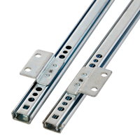 Herrajes Para Muebles Correderas 17 mm latéral deux voies rainure coureur tiroir glissière Rail roulement à billes cuisine étagère support montage