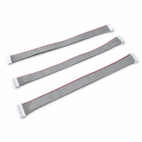 Câble plat gris MX1.25 en PVC massif avec conducteurs en cuivre étamé 2P-15P 300V, excellente stabilité du signal, conçu pour l'électronique domestique et les circuits imprimés (PCB)