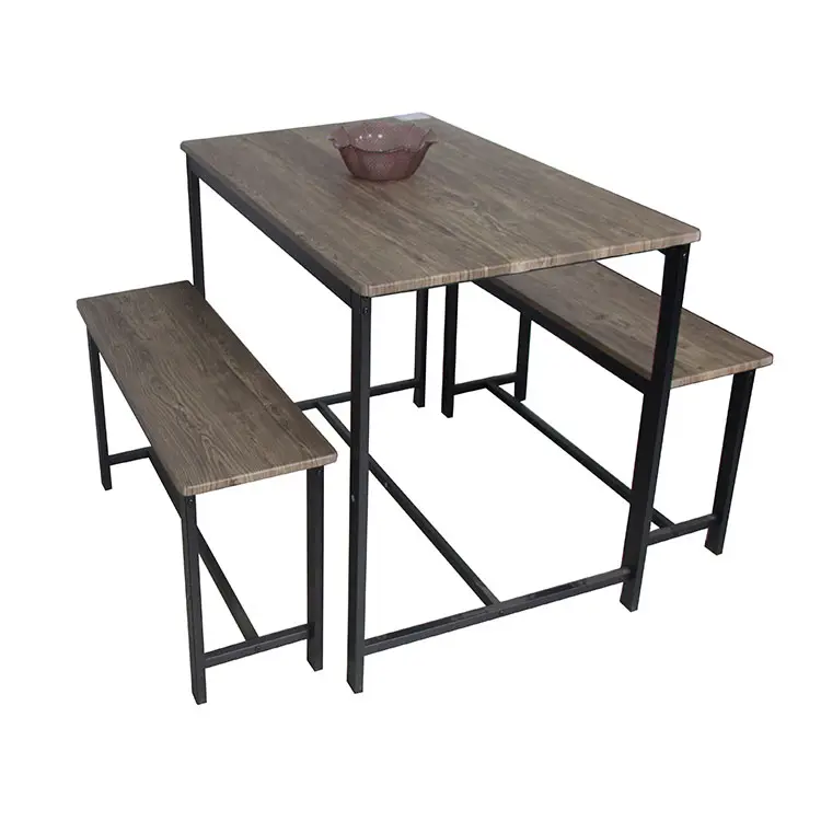 طاولة عشاء مربعة الشكل عالية الجودة ورخيصة السعر طقم طاولة عشاء للمزرعة طاولة خشبية أثاث للأثاث
