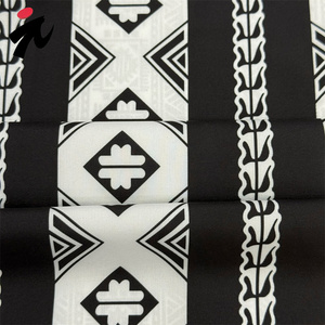 <span class=keywords><strong>Tissu</strong></span> d'impression 3D <span class=keywords><strong>moderne</strong></span> avec motifs audacieux et extensible dans les quatre sens 100D pour les vêtements et le rembourrage - Product Image 3