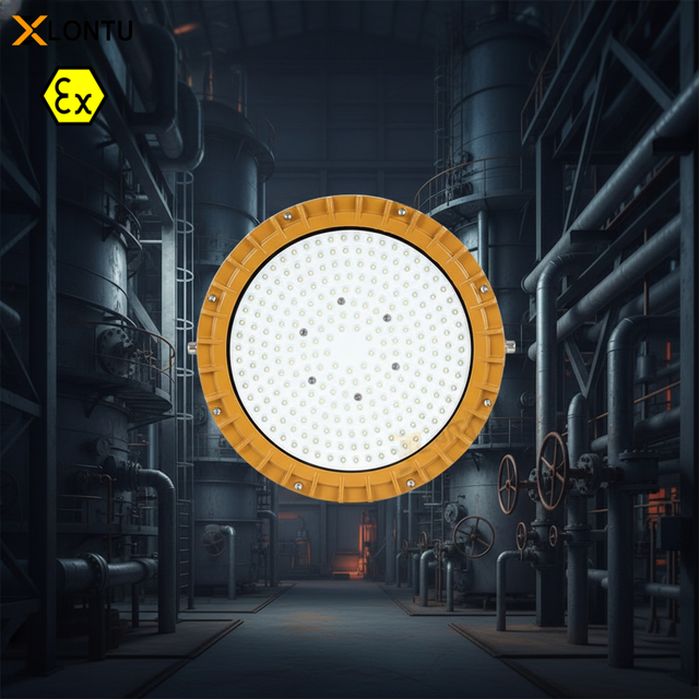 200W ATEX LED Explosion-Proof Light IP66 Marine Lighting with Aluminum Body for Hazardous Areas Oil Mining 5-Year Warranty