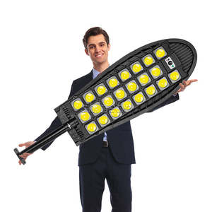 슈퍼 솔라 가로등 밝은 Led 램프 원격 제어 PIR 모션 센서 야외 태양 광 가로등 - Product Image 1