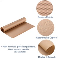 Feuille de Téflon PTFE résistante aux hautes températures, toile de cuisson en Téflon, tissu haute température pour four de cuisine