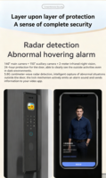 Serrure de porte intelligente automatique avec interphone visuel TUYA APP, coque ultra-fine découpée avec précision CNC